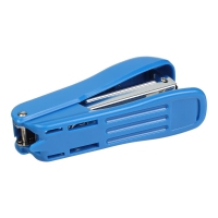 Степлер пластиковый круглый в 10арк. (скобы №10), JOBMAX, синий Buromax BM.4102-02