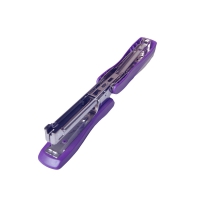 Степлер пластиковий "Шахматка"12арк., (скоби №10), рожевий Buromax BM.4131-10