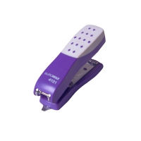 Степлер пластиковый "Шахматка"12л., (скобы №10), голубой Buromax BM.4131-14