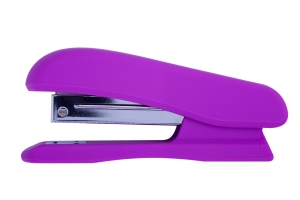 Степлер пластиковий RUBBER TOUCH до 20арк., (скоби №24; 26), фіолетовий Buromax BM.4202-07