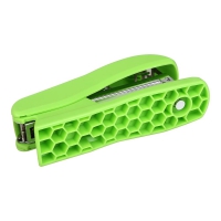 Степлер пластиковый RUBBER TOUCH к 20арк., св-зеленый Buromax BM.4202-15