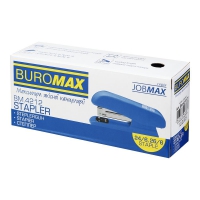 Степлер пластиковий до 20арк. (скоби №24, 26), чорний Buromax BM.4212-01