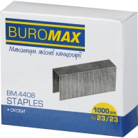 Скобы №23/23 1000шт., ЛЮКС Buromax BM.4408