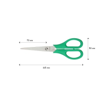 Ножницы офисные, 160мм, зеленый Buromax BM.4507-04