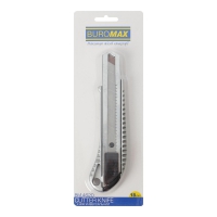 Ніж універсальний 18мм, мет. вставки, мет. корпус Buromax BM.4620