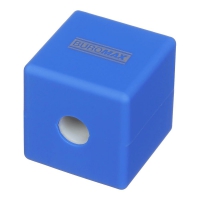 Чинка CUBE, RUBBER TOUCH, 1 отв., контейнер, пласт. корпус, асорті кольорів Buromax BM.4757