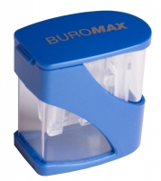 Чинка, 2 отв. пластиковий корпус, з контейнером, блістер Buromax BM.4777-1