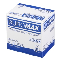 Клей-олiвець, 25 г, PVA, JOBMAX Buromax BM.4920