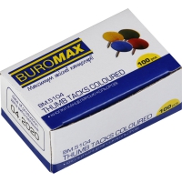 Кнопки цветные, 100шт. Buromax BM.5104