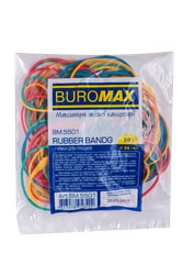 Гумки для грошей 50г, JOBMAX, асорті Buromax BM.5501