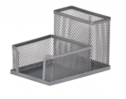 Прибор настільний 100x150x90мм, металевий, срібло Buromax BM.6242-24