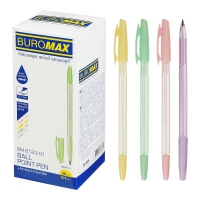 Ручка шариковая SIMPLE, 0.7мм, ассорти корпусов, синие чернила Buromax BM.8123-01
