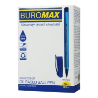 Ручка масляна HYPNOS, 0,5 мм, тригр. корпус, сині чорнила Buromax BM.8353-01