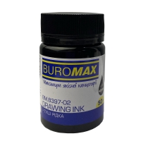 Тушь жидкая 50 мл, черный Buromax BM.8397-02