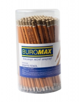 Карандаш графитовый PROFESSIONAL H, желтый, без резинки, туба-144 шт. Buromax BM.8544