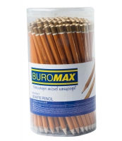 Карандаш графитовый PROFESSIONAL 3H, желтый, без резинки, туба-144 шт. Buromax BM.8547
