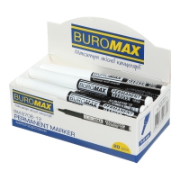 Маркер водостійкий, білий, 1-2 мм Buromax BM.8708-12