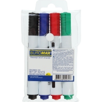 Комплект з 4 маркерів для магнітних дошок Buromax BM.8800-94
