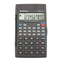 Калькулятор інженерний BS-110 8+2р., 56 ф-цій Brilliant BS-110