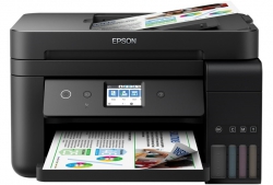 МФУ ink color A4 Epson EcoTank L6290 33_20 ppm Fax ADF Duplex USB Ethernet Wi-Fi 4 inks Black Pigment C11CJ60406
