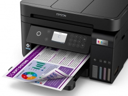 МФУ ink color A4 Epson EcoTank L6270 33_20 ppm ADF Duplex USB Ethernet Wi-Fi 4 inks Black Pigment C11CJ61405