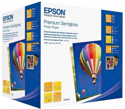 Бумага Epson 100mmx150mm Premium Semiglossy Photo Paper, 500л. C13S042200