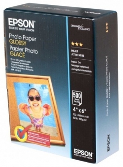 Бумага Epson 100mmx150mm Glossy Photo Paper, 500л C13S042549