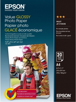 Бумага Epson A4 Value Glossy Photo Paper 20 л. C13S400035