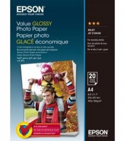 Бумага Epson A4 Value Glossy Photo Paper 20 л. C13S400035