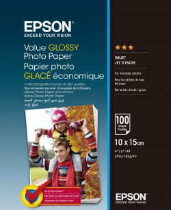 Бумага Epson 100mmx150mm Value Glossy Photo Paper 100 л. C13S400039