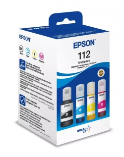 Контейнер с чернилами Epson 112 EcoTank L11160/L15150/L15160/L6490/L6550/L6570/L15180/L6580 Multipack (C,M,Y,Bk) pigm C13T06C64A