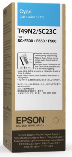 Контейнер с чернилами Epson SC-F500 cyan C13T49N200