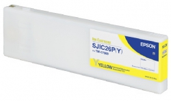 КарКартридж Epson SJIC26P принтер ColorWorks C7500 Yellow C33S020621