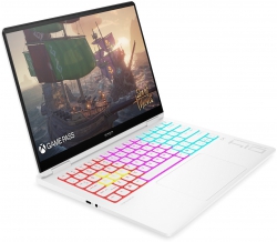Ноутбук HP OMEN Transcend 14-fb1004ua 14" 3K OLED, Intel U9-285H, 32GB, F1TB, NVD5070-8, DOS, білий C3UL4EA