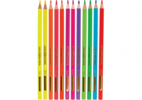 Карандаши цветные "Neon", 12 цветов, трехгранные COOLFORSCHOOL CF15167
