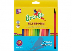 Фломастеры 18 цветов, в коробке COOLFORSCHOOL CF15217
