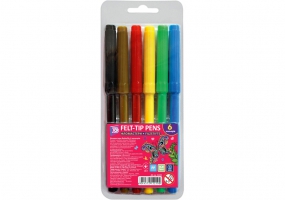 Фломастеры Butterfly, 6 цветов COOLFORSCHOOL CF15219