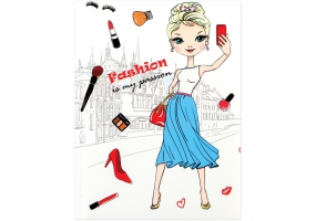 Блокнот "Fashion" А5, шитво на нитку, 80 аркушів, повнокольорова обкладинка, асорті COOLFORSCHOOL CF21211