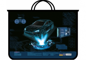 Портфель пластиковый на молнии "Racing" COOLFORSCHOOL CF30000-01