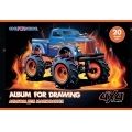 Альбом для малювання на пружині, 20 аркушів, "Speed" COOLFORSCHOOL CF60903-06