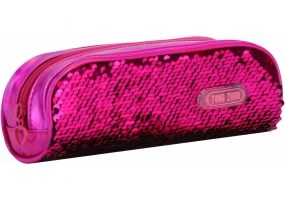Пенал на 2 отделения с пайетками COOLFORSCHOOL CF6490-purple CF6490-rose