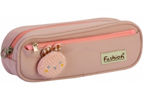 Пенал на 2 відділення з аплікацією COOLFORSCHOOL CF6885-pink