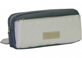 Пенал на 2 відділення з кишенею COOLFORSCHOOL CF6920-grey