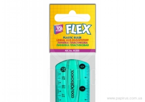 Лінійка 30 см PVC, гнучка, кольорова прозора, "FLEX" COOLFORSCHOOL CF81335