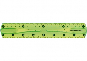 Линейка 20 см PVC, гибкая, цветная прозрачная, "FLEX" COOLFORSCHOOL CF81336