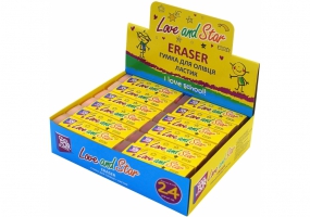 Резинка для карандаша PVC в индивидуальной упаковке Love&Star COOLFORSCHOOL CF81739