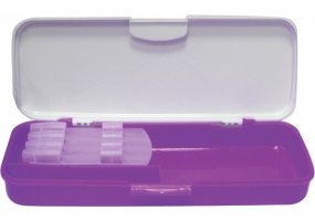 Пенал пластиковий із застібкою "Lilac", 8012 COOLFORSCHOOL CF85580