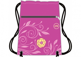Сумка для обуви на два отделения с расширением "Flowers" COOLFORSCHOOL CF85728