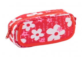Пенал мягкий "Flowers", овальный COOLFORSCHOOL CF86631