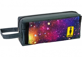Пенал на 2 відділення на блискавках, сірий COOLFORSCHOOL CF86986